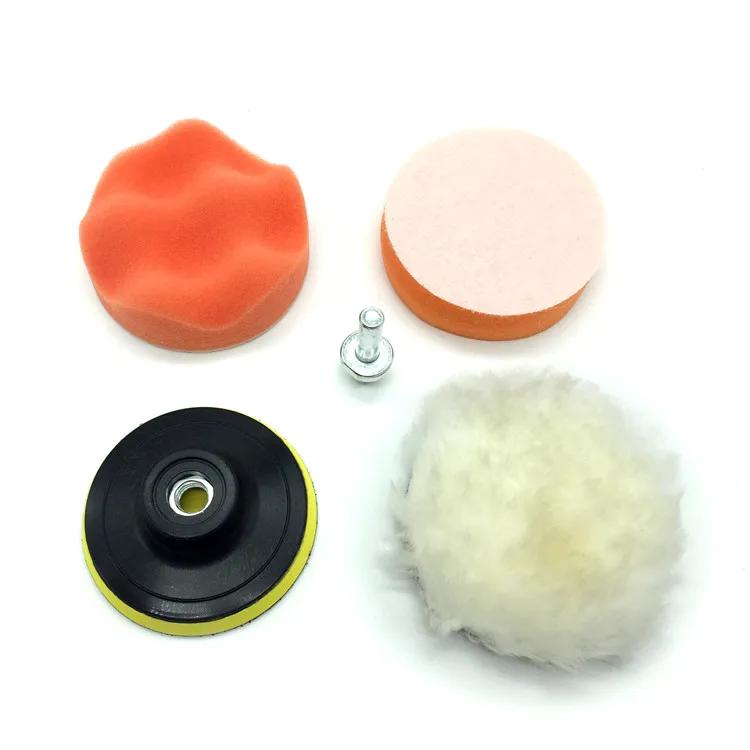 

5pack 3inch Sponge and Wool Car Care Foam Buffing Pad Kit for Amazon