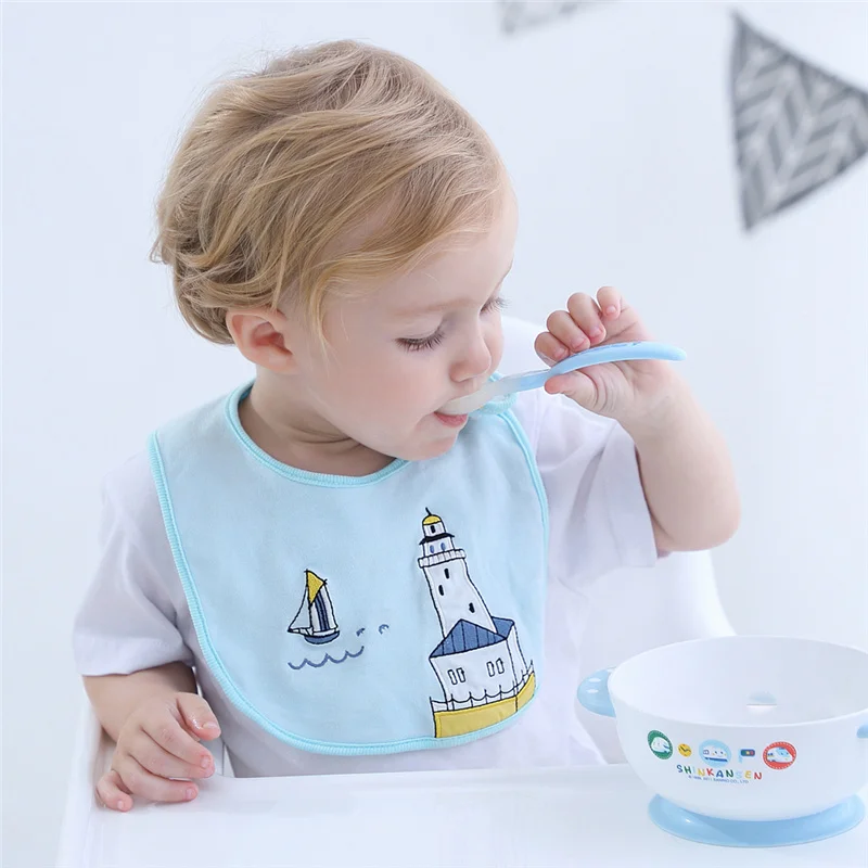 

Factory Wholesale Personalized Custom Design Absorbent Cotton Baby Bibs