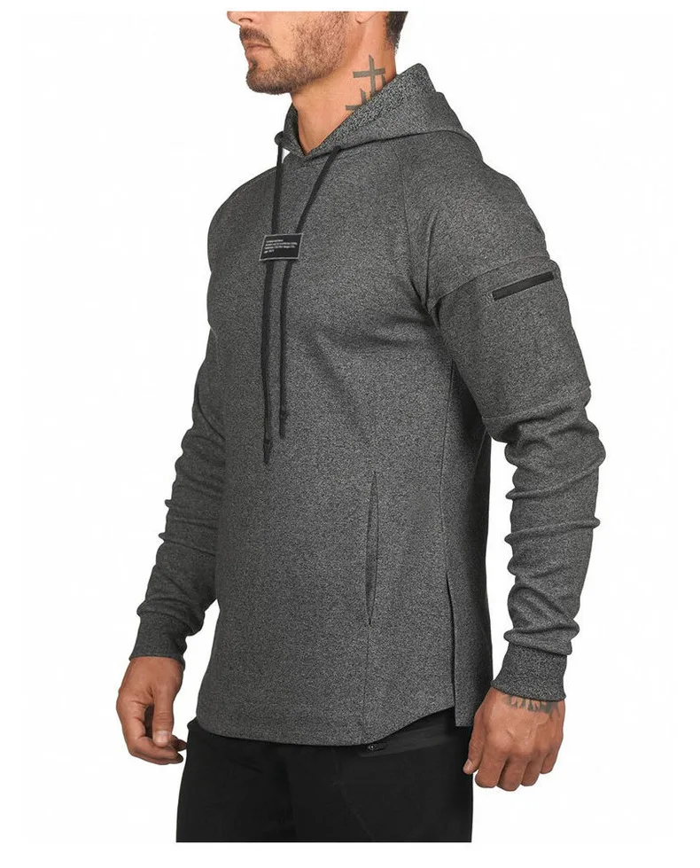 

High Quality Organic Cotton Long Sleeves Men's Sports Hoodies & Sweatshirts Heavyweight Oversized Custom logo Blanket Hoodies, Light grey, dark grey, black