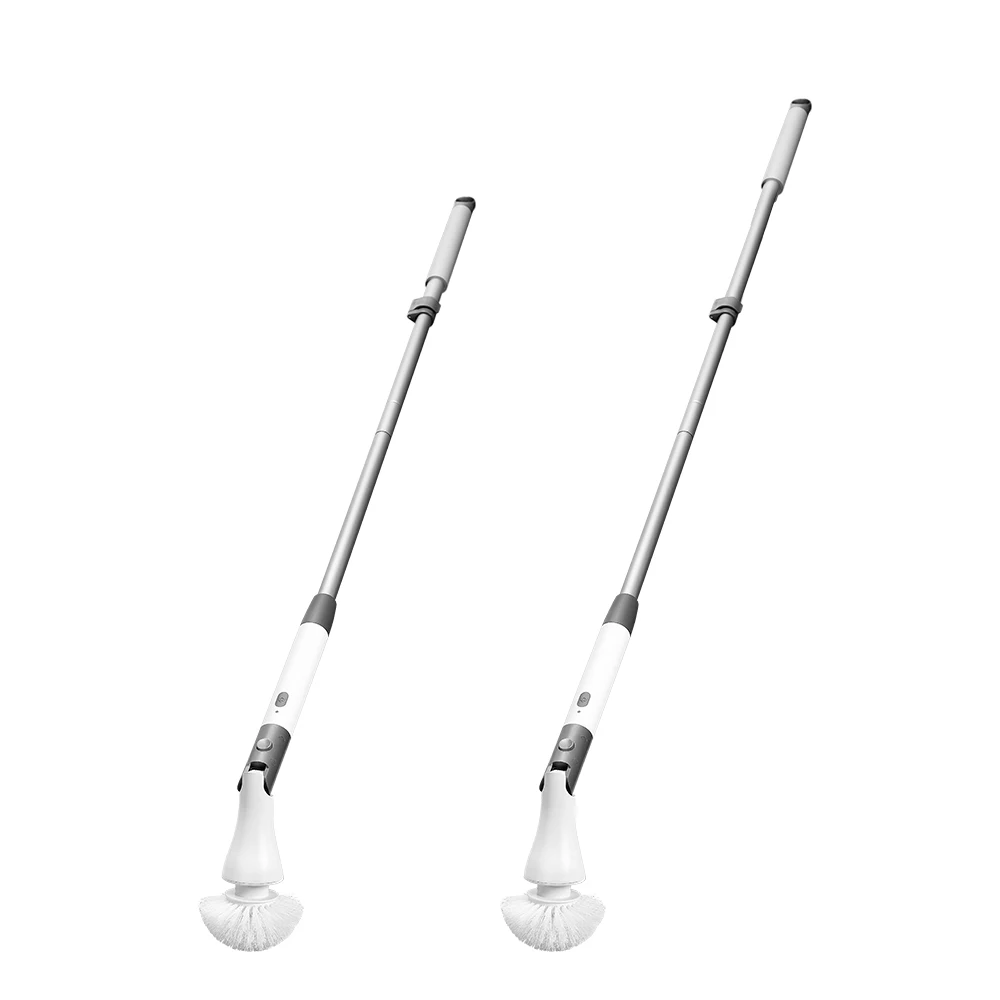 Adjustable Cordless Electric for Spin Scrubber Turbo Shower Cleaner Tool with Plastic Extension Power Cleaning Brush