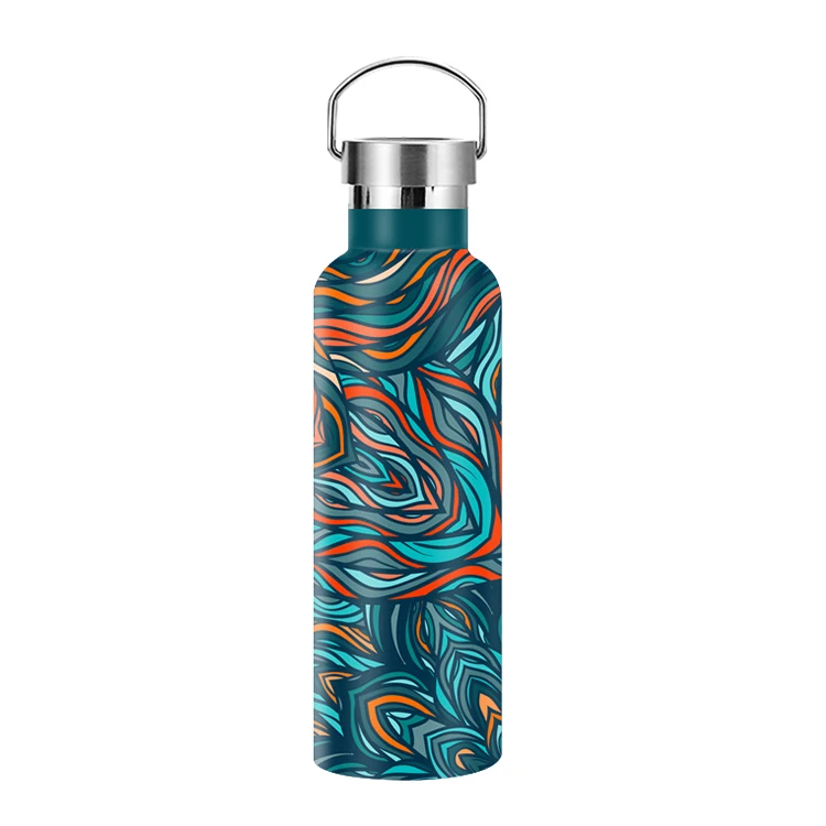 

Custom Logo Spray Painting/Powder Coating Double Wall Stainless Steel Water Bottle Insulated Vacuum Flask With Optional Lid, Available colors or custom colors