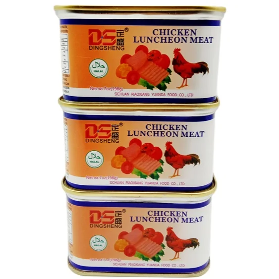 198g*36tins Chicken Luncheon Meat Canned Halal Food Buy Chicken