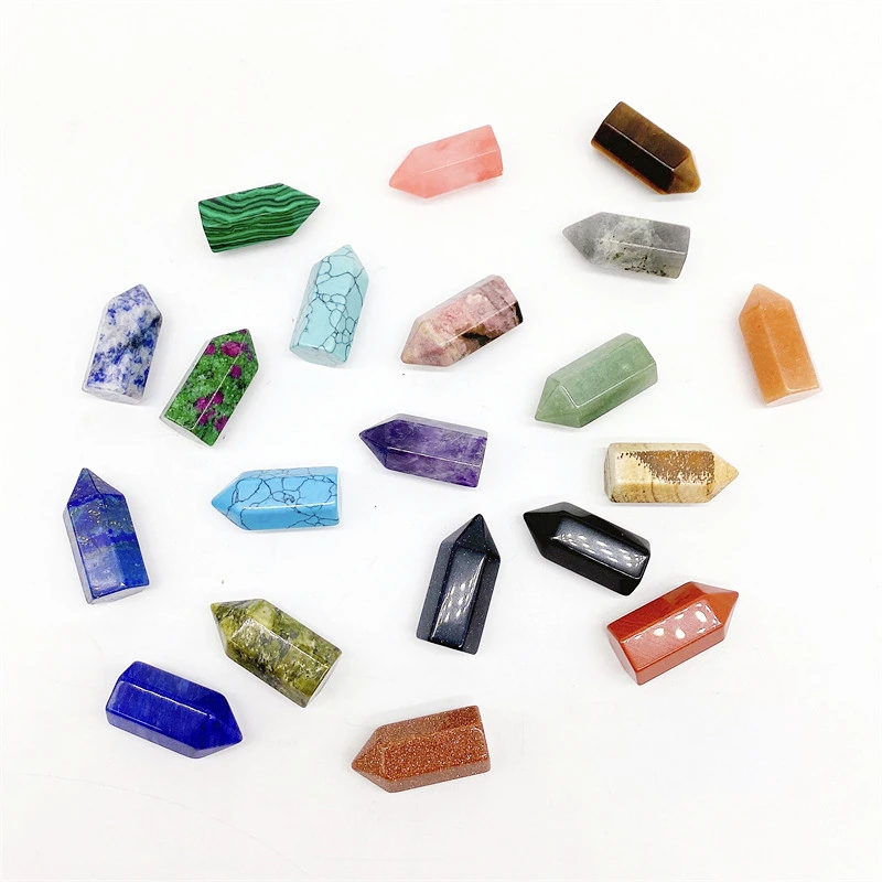 

Wholesale Various Mini Natural Stones Wand Energy Crystal Point Rose Quartz Amethyst Towers for Decorate