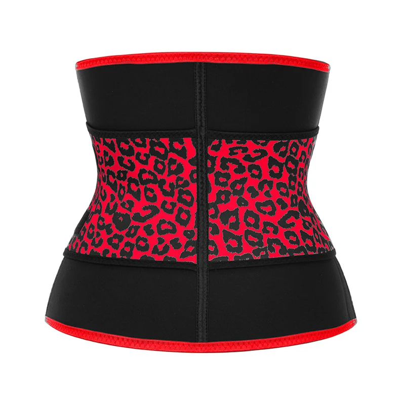 

Women Body Shaper Belts Support Back Neoprene Sauna Sweat Corset Belt Waist Trainer, Black+red