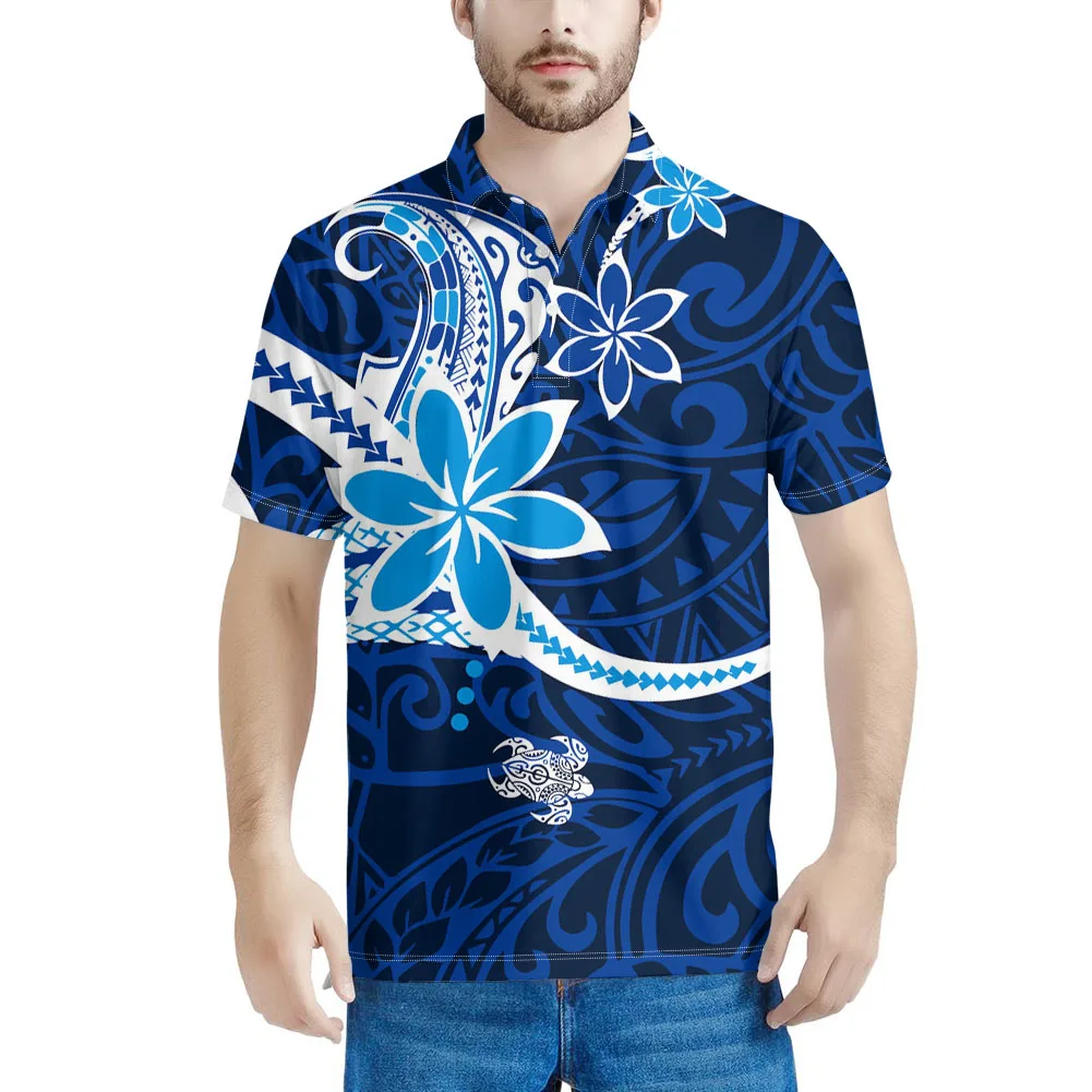 

Mens Polo Shirts T-Shirt GUAM Tribal Pattern Printing Custom Polo Shirts Short Sleeve Plus Size Mens Polo Golf Shirts, Customized color