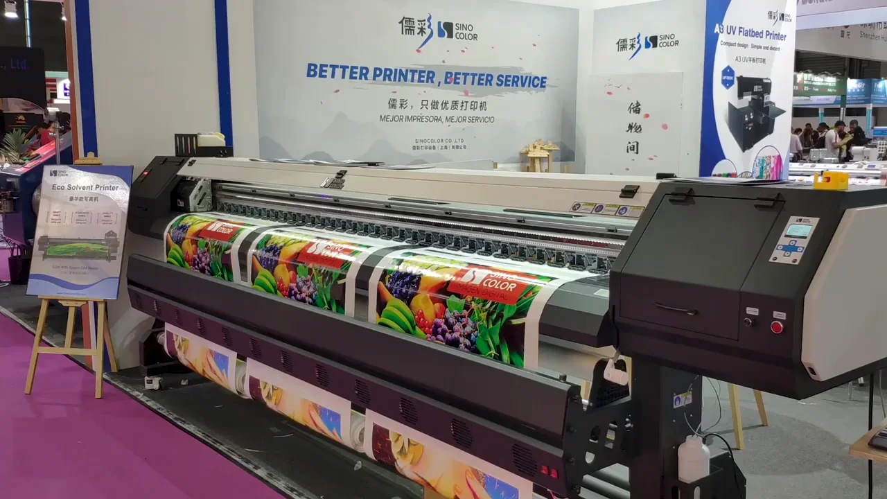 Eco solvent Printer SJ-1260s. Широкоформатный принтер Sinocolor. Sino Color 3.2m 10 feet dx5 printheads 1440 dpi. Sinocolor sj1260 dx7.