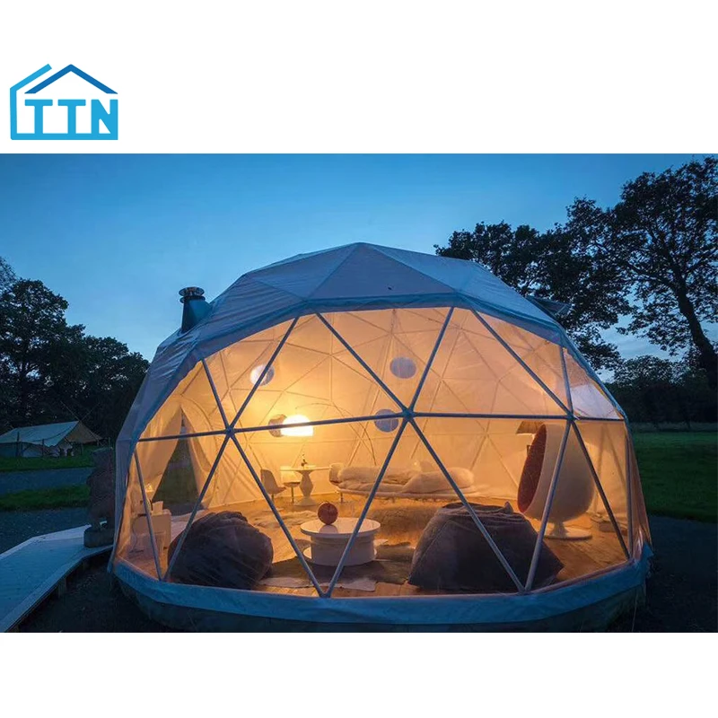 
Geodesic dome tent outdoor camping dome house multi-size customizable 