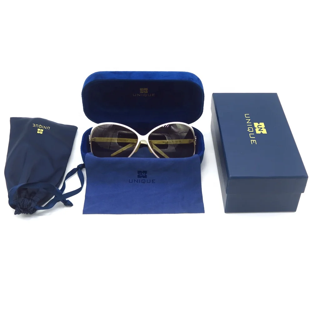 

Luxury Fashion Novelty Chrome Hard Shell Optical Glasses Case Spectacles Box Eyewear Case, Blue, red