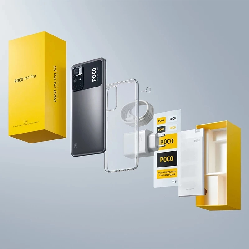 

New Global Version Original Xiaomi Poco phone Little M4 Pro 6GB 128GB Mobile Phone Dimensity 810 6.6 Inch 5000mAh Battery