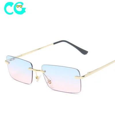 

Rectangle Sunglasses Women 2020 Luxury Brand Designer Rimless Small Frame Sun Glasses Shades For Women Vintage Zonnebril Dames, Colors