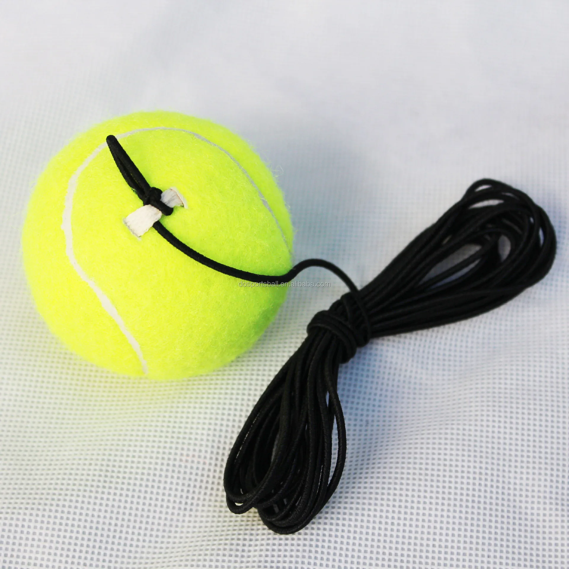 moonmoonlala Solo Tennis Trainer Rebound Ball Rebounder Ball Trainer Baseboard with Long Rope Tennis Practice Equipment with Rubber Elastic Rope for Beginner 