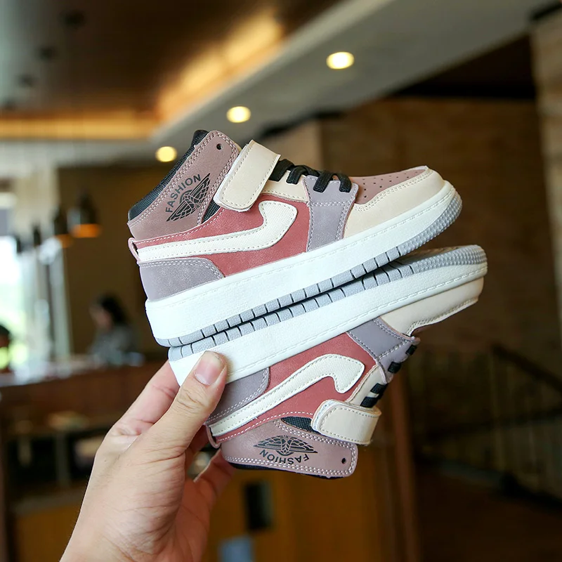 

2021 Winter High Quality Mixed Boys Girls Kids Sneaker Children's Casual Shoes, Purple/green/gray