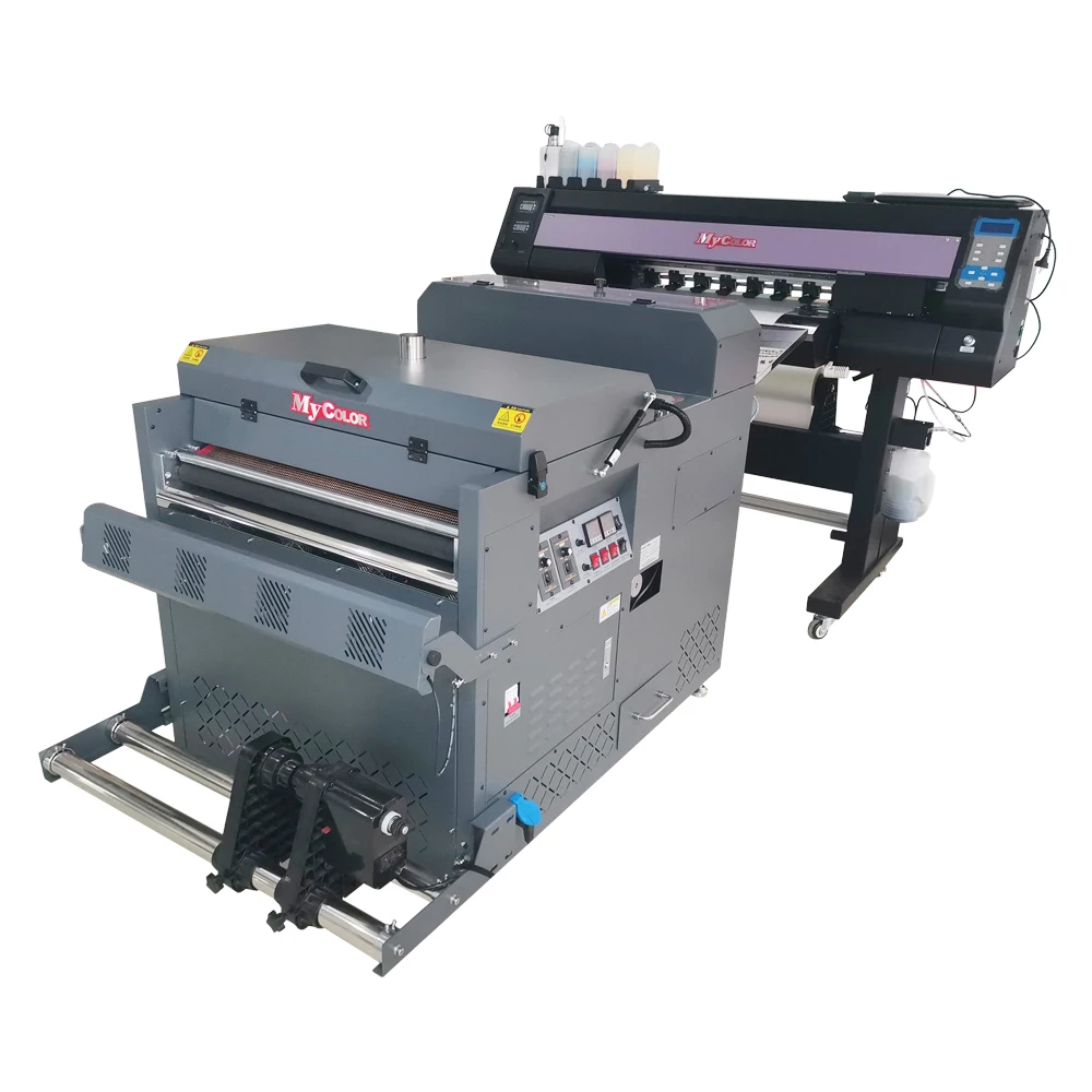 

Hot Sale Factory Sale Automatic Full 60cm Dual Head Pet Film Dtf T-shirt Inkjet Printer With Powder Machine