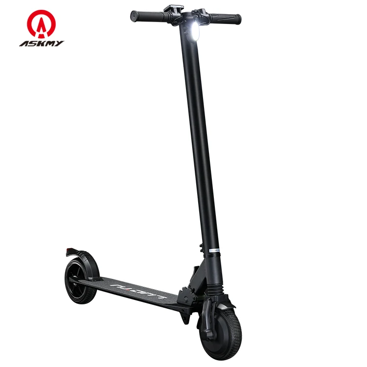 

ASKMY 2020 High Speed New 250W Motor 24V 6Ah Battery Two Wheels Adults Foldable E-scooter 6.5" Solid Tire