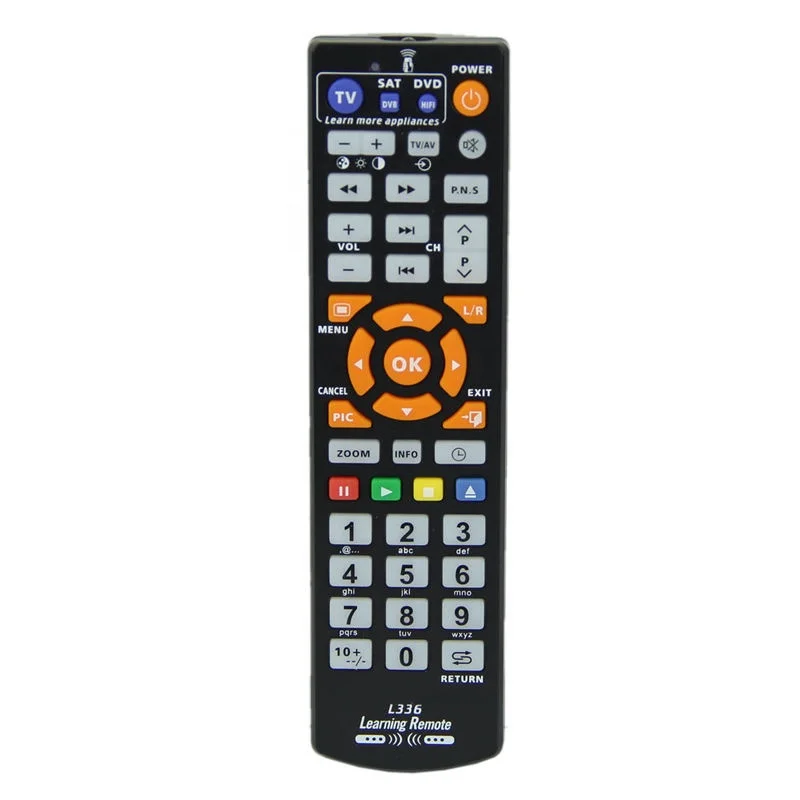 

Universal Smart Remote Control L336 for TV STB DVD SAT with learning function, Black