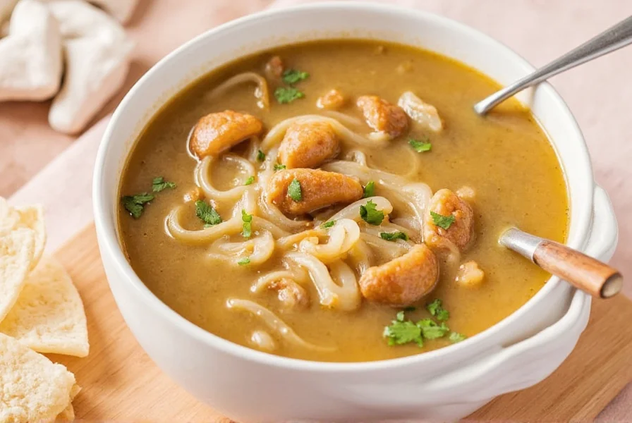Homemade gravy in a serving bowl