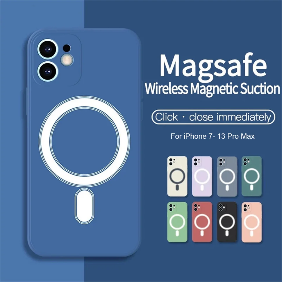 

For iPhone 13 magnetic case cover shockproof wireless charging For magsafe Colorful Cell Phone Case for iPhone 13 pro max case