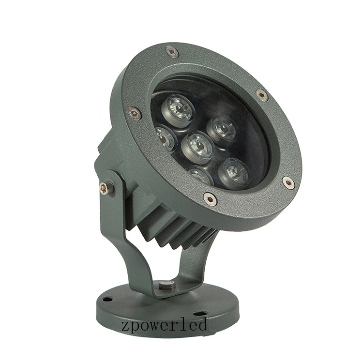 Low voltage aluminum body 6w rgb 12 24 volt outdoor led flood light