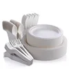 /product-detail/100-disposable-natural-bagasse-eco-friendly-compostable-paper-plates-and-biodegradable-pla-cutlery-dinnerware-set-62345285003.html