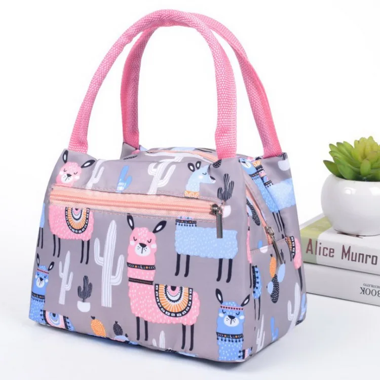 

Wholesale Cheap Printed School Kids Office Carry Waterproof Foil Thermal Insulated Lunch Cooler Bag, Floral printing