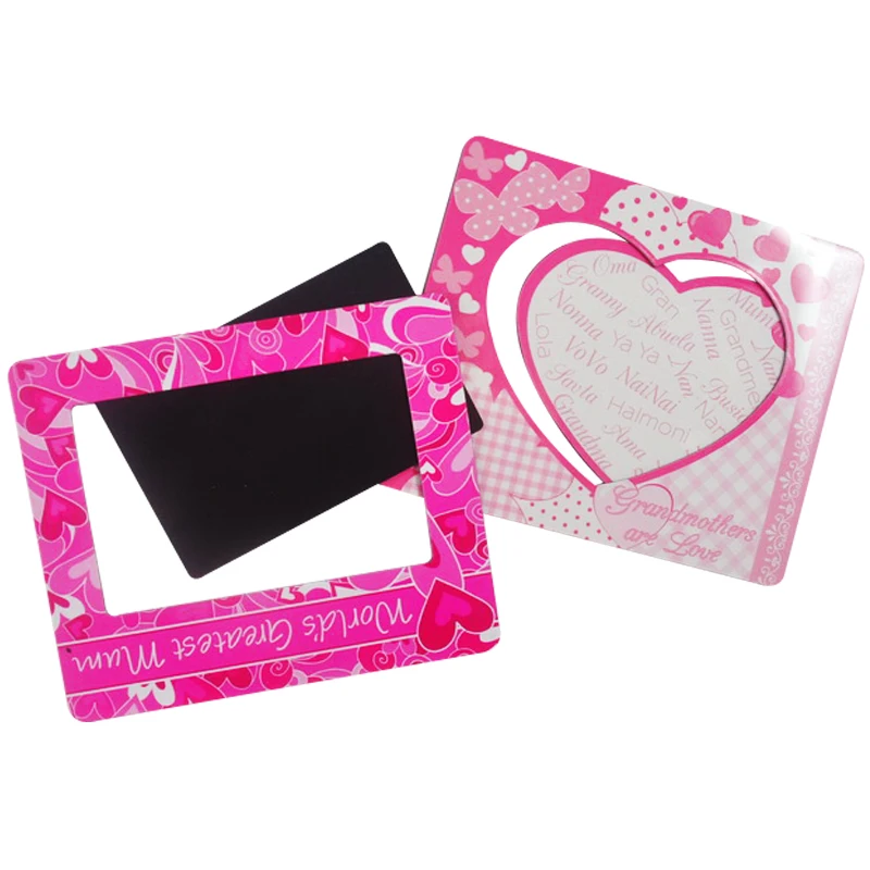 

Good quality promotion gift multi-function magnetic picture photo frame for refrigerator, Full color printing