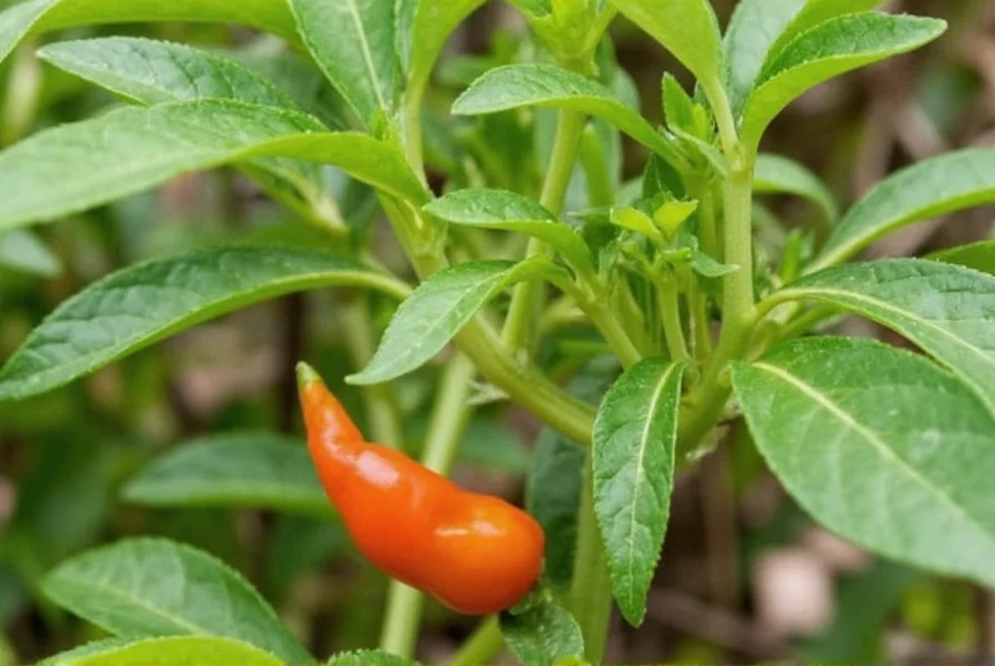Close-up of harvesting ripe red chilies by hand