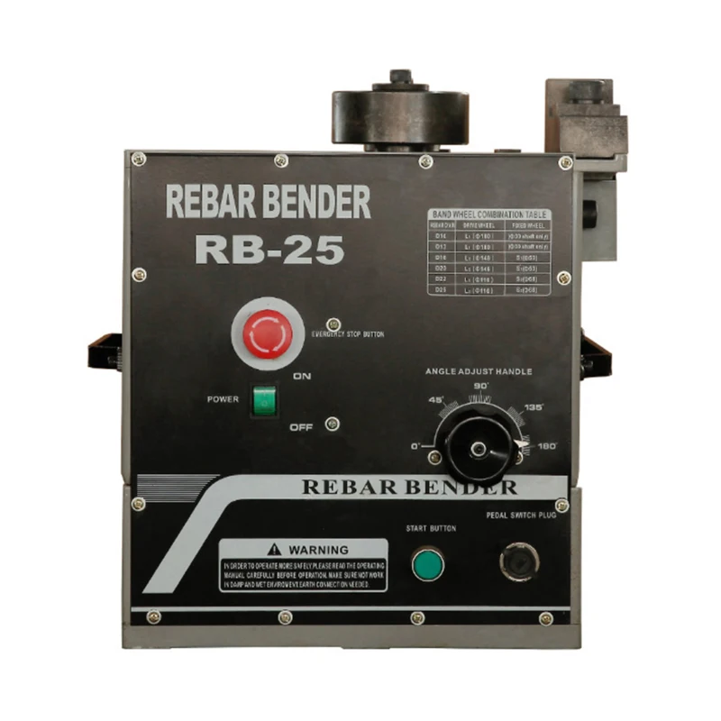 
New safety automatic steel wire rebar stirrup bender machine RB-25 RB-32 