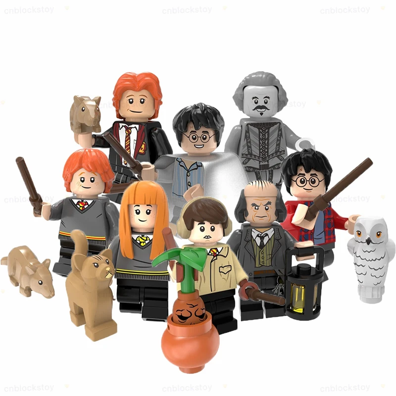 

PG8178 Magic Hogwarts School Ron Weasley Dobby Harry Fantastic Beasts Mini Bricks Building Block Figure Plastic Educational Toy