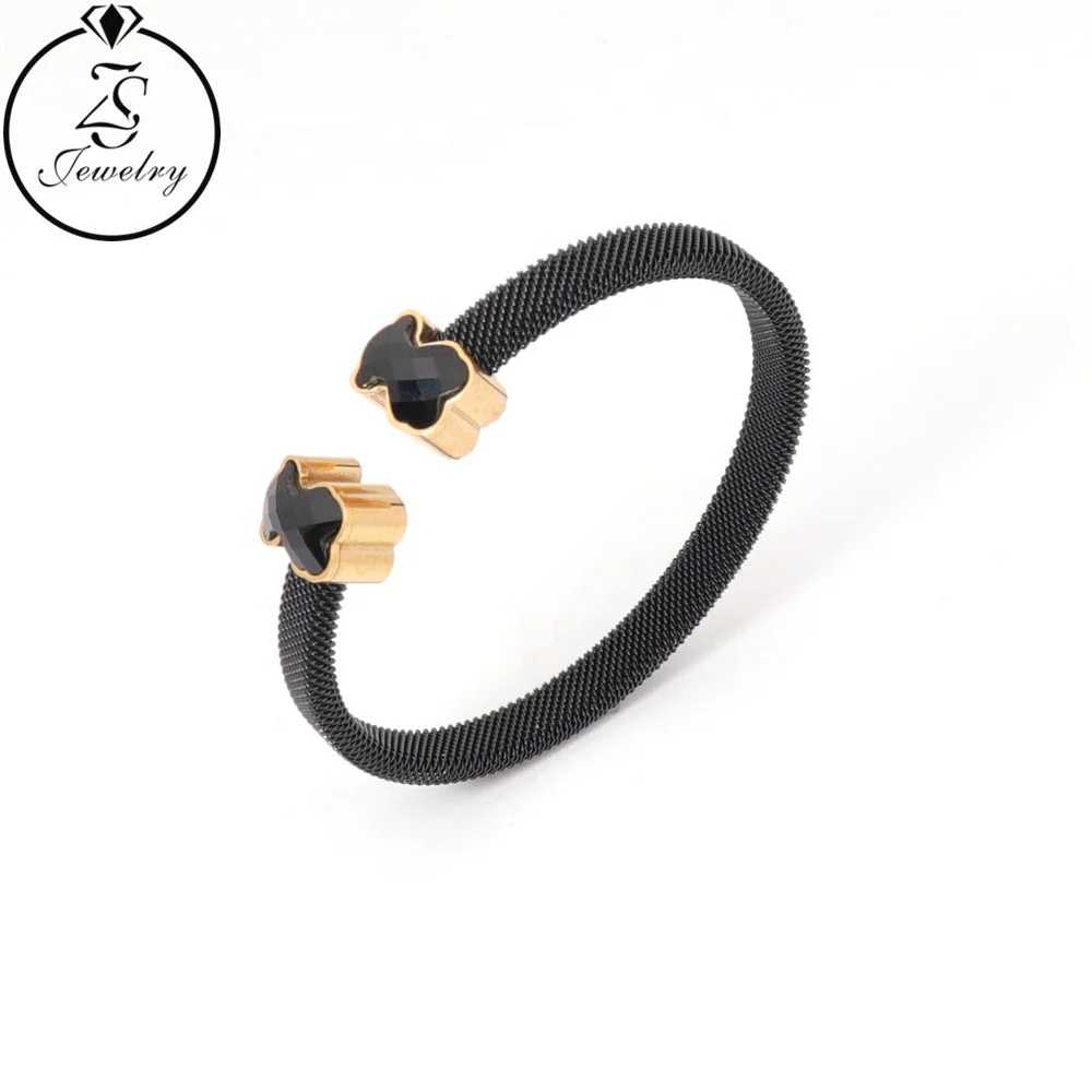 

Black Wire Bracelet Women Fashion Jewelry Wholesale Mexican Latest Fashion Bracelet Gold, Gold/silver