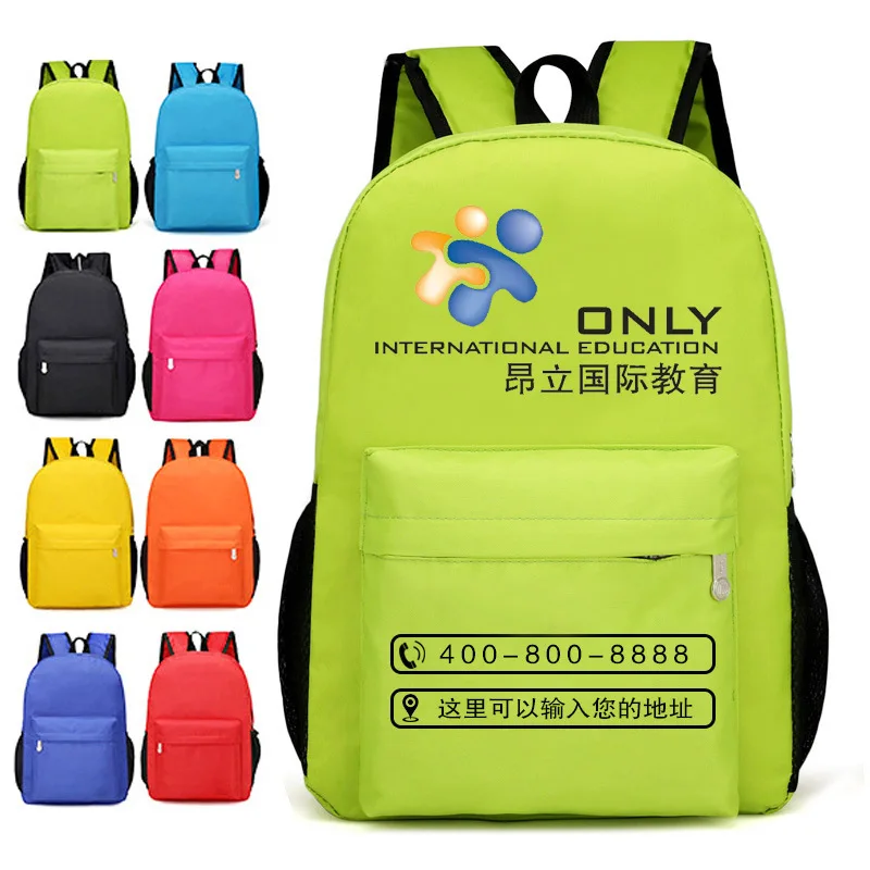 Custom logo Fashion School Book Backpack bags Promotional Teenager student Travel Bag School Bag For Boys And Girls