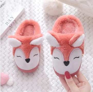 

Cotton slippers for boys girls and children indoor slippers cartoon shampooing for autumn and winter floor slipper