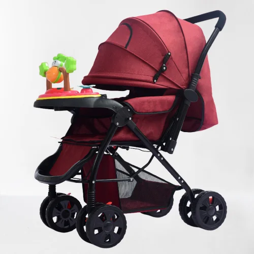 

Large Space Sleeping Basket for Baby Joy Stroller Carriage Environmental Board Pram Luxury with Music Box