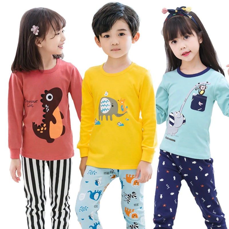 

Autumn Winter Baby Girls Clothes Pajamas Sets Boy Pyjamas Kids Homewear Cotton Nightwear Children's Indoor Clothing Pijamas Suit