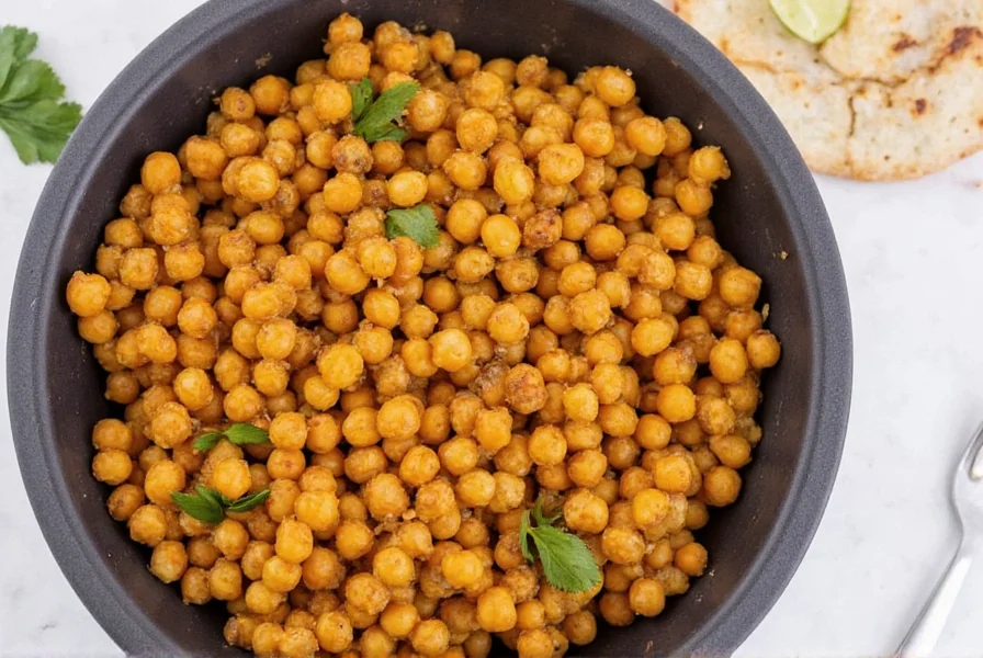 Family enjoying chana masala together