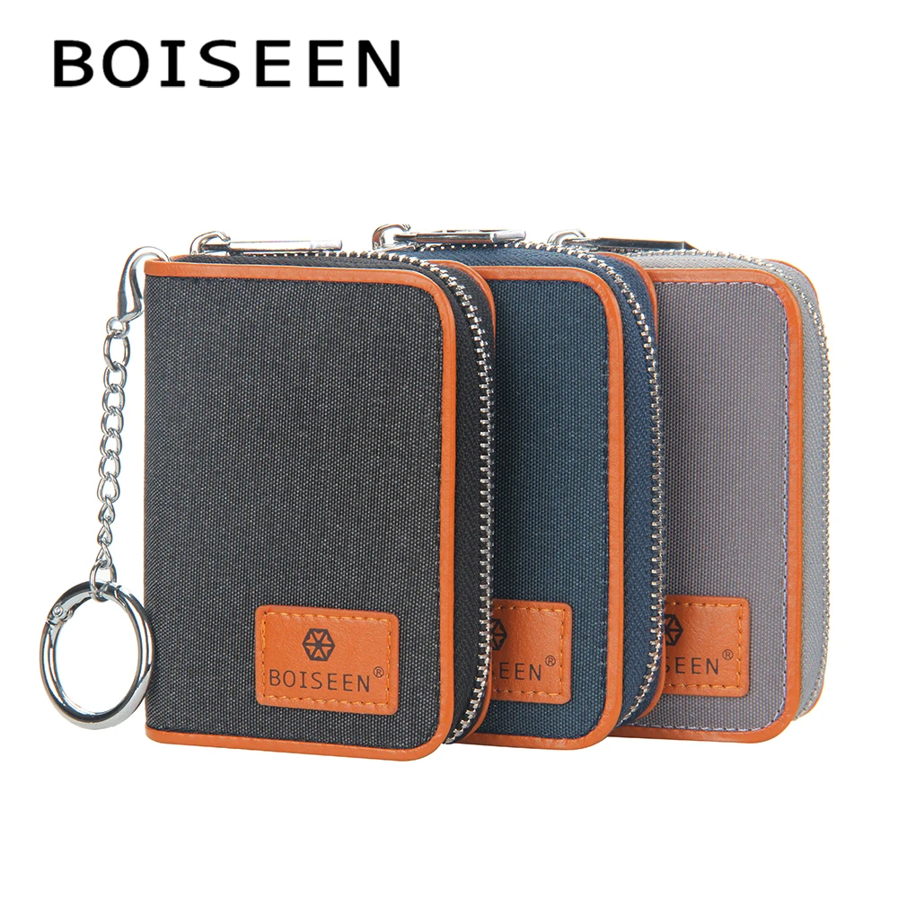 

Wholesale 2021 Fashion Wallet Card Holder New Design Money Clip Wallet Zipper Short Card Case, 3 colors or customized