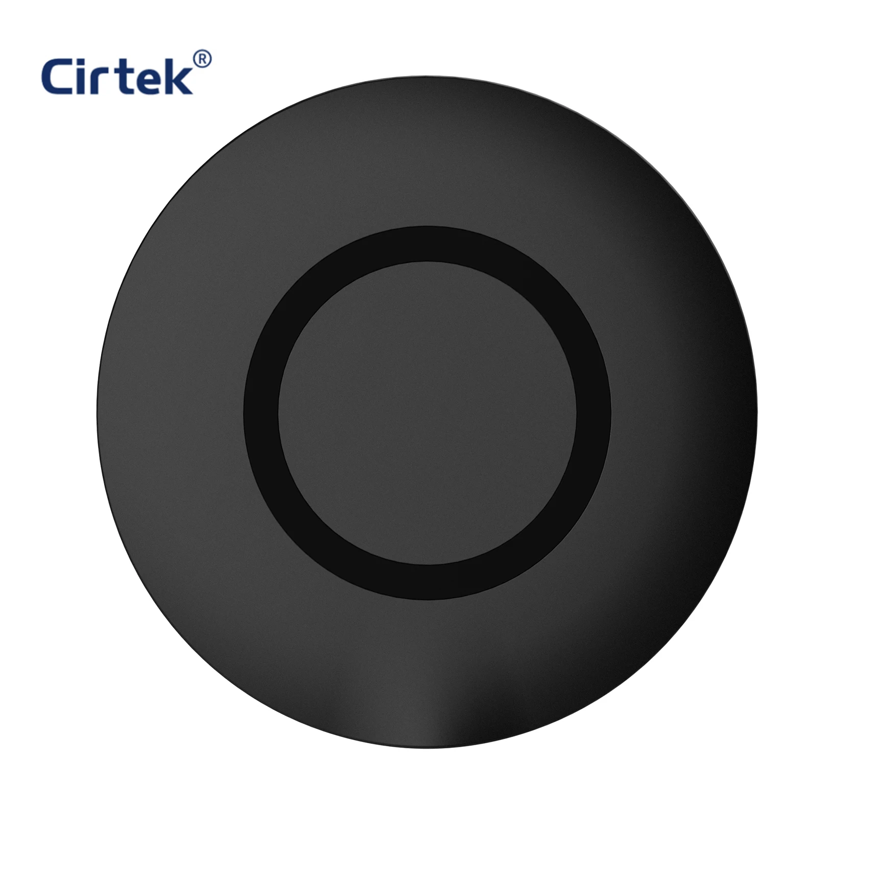 

Cirtek 15w universal compatible qi magic circle wireless fast charger CE Rohs FCC QI certified phone charger, Black