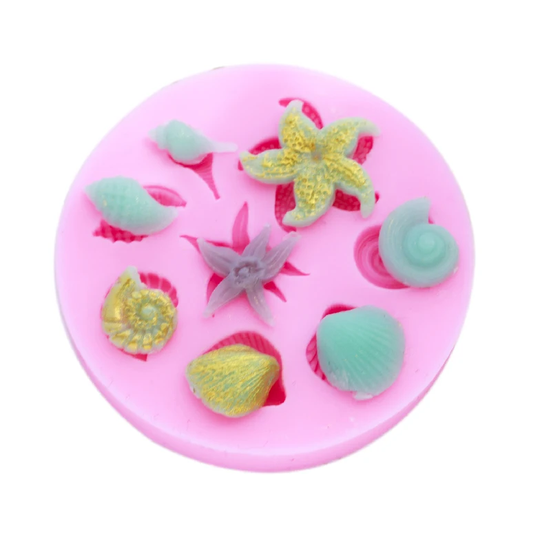 

Ocean Series Starfish Fudge Decorating Silicone Cake Fudge Cookie Mold, Pink