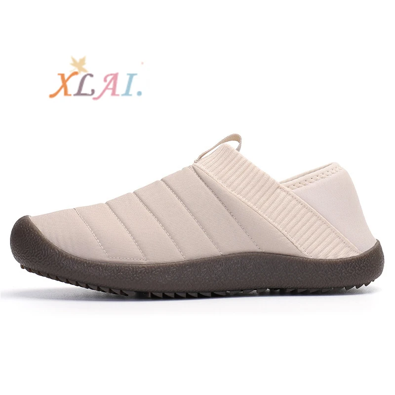 

XLAI Fall/Winter Walking Casual Large Size Men'S Shoes Suede Flat Safety Women'S Shoes Indoor And Outdoor Single Shoes General, 4 colors