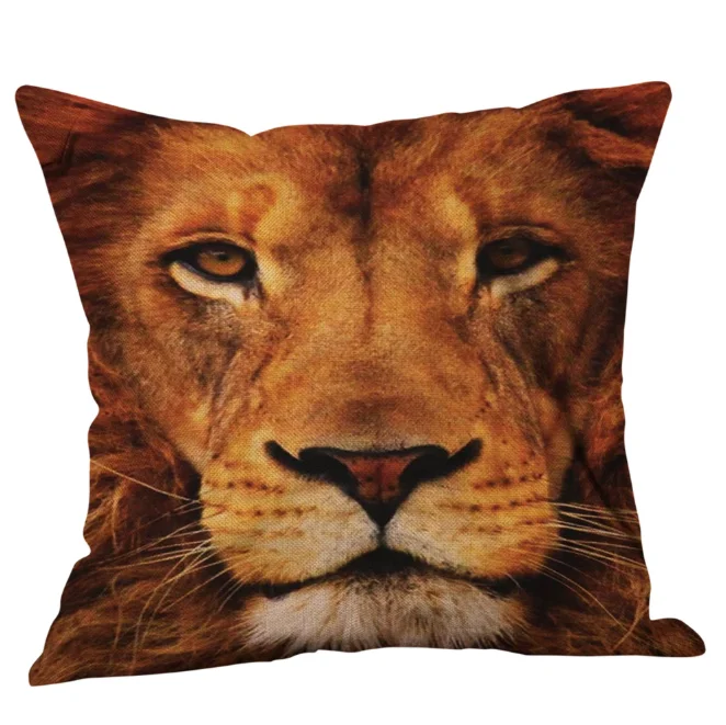 Best Selling Animal Print Lion cushion cover sofa