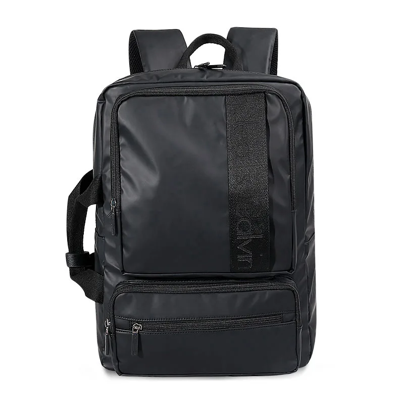 

V372 Fashion black multifunction blank backpack laptop bagpack for men