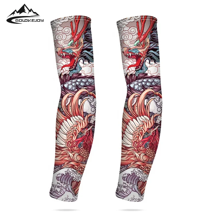 

GOLOVEJOY HB33 Sun Protection Cooling Bike Cycling Sport Driving Women Men Tattoo Arm Sleeve For Sun UV Protection, Has 12 colors