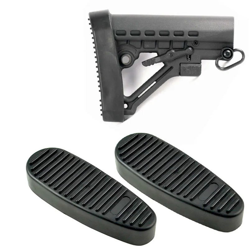 

Hunting AR15/M4 Rifle Recoil Buttpad Anti-slip Stock Buttpad for 5.56 Buttstock 6 Position Butt Stock Recoil