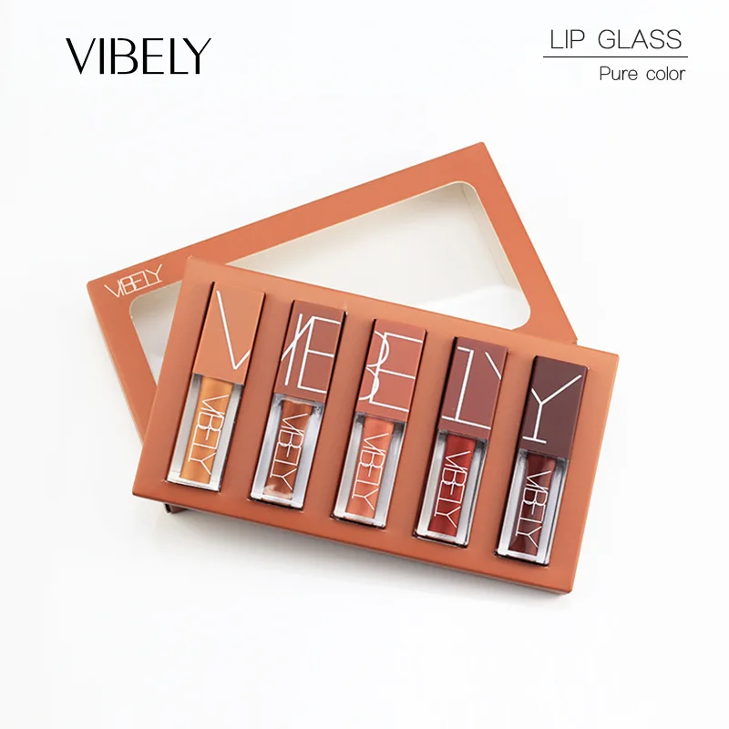 

Good Quality Colored Waterproof Lipstick Matte Long-lasting Moisturizing Lip Gloss Set