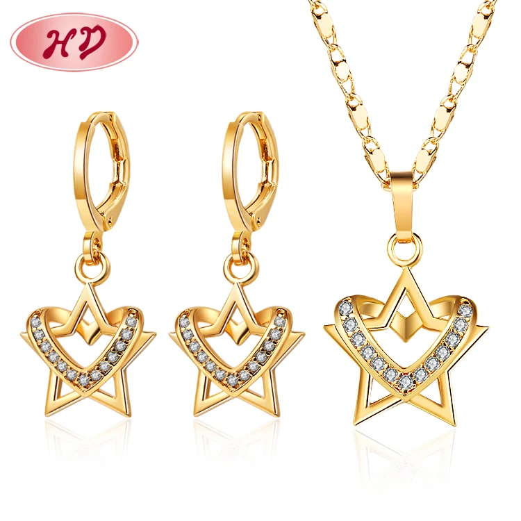 

Luxury Popular Micro Pave Women'S Zirconia Jewelry Drop Earring Necklace Jewelry Set 3Pcs Bridal For Lady