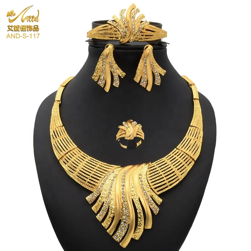 

The Best And Cheapest Products Fashion Gold Rhinestone Jewelry Sets For Anniversary