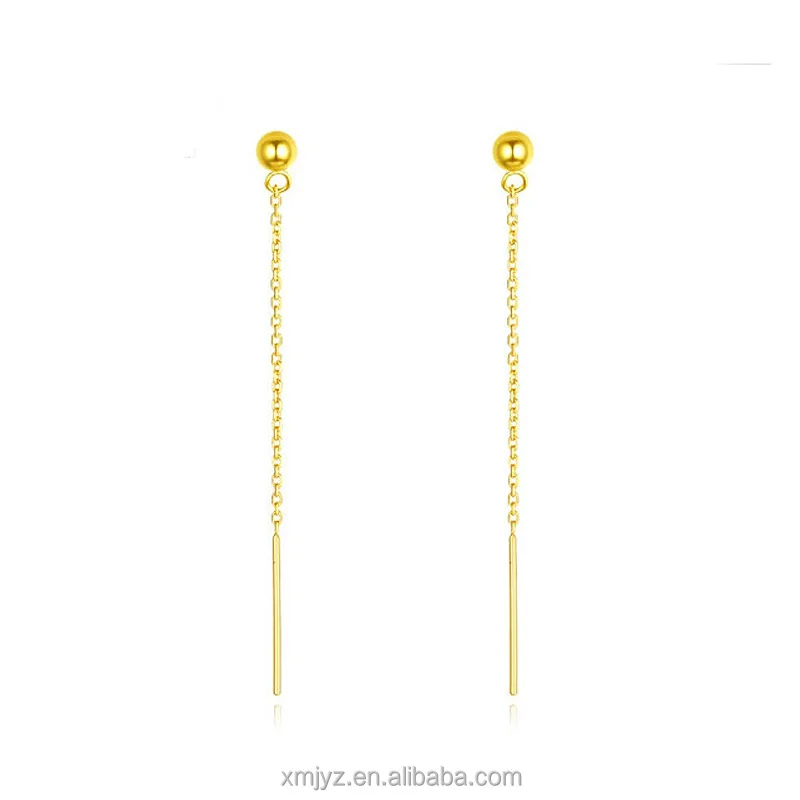 

Vietnam Shajin Doudou Earring Gold-Plated Fashion Women's Smooth Ball Earring Stud Earrings Simple Temperament