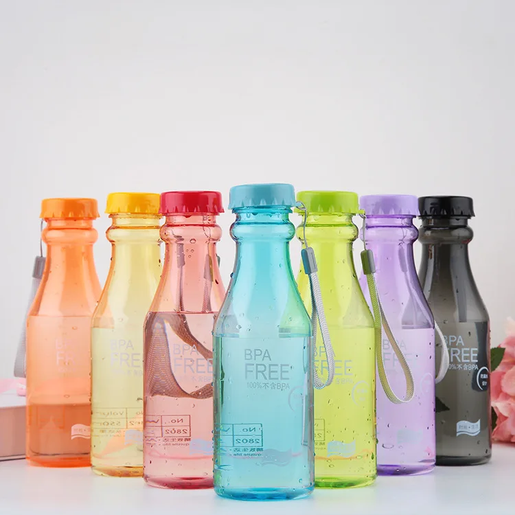 

Wholesale New design Plastic Cola Shaped Water Bottle Soda Water Bottle Sports Outdoor Using 500ml