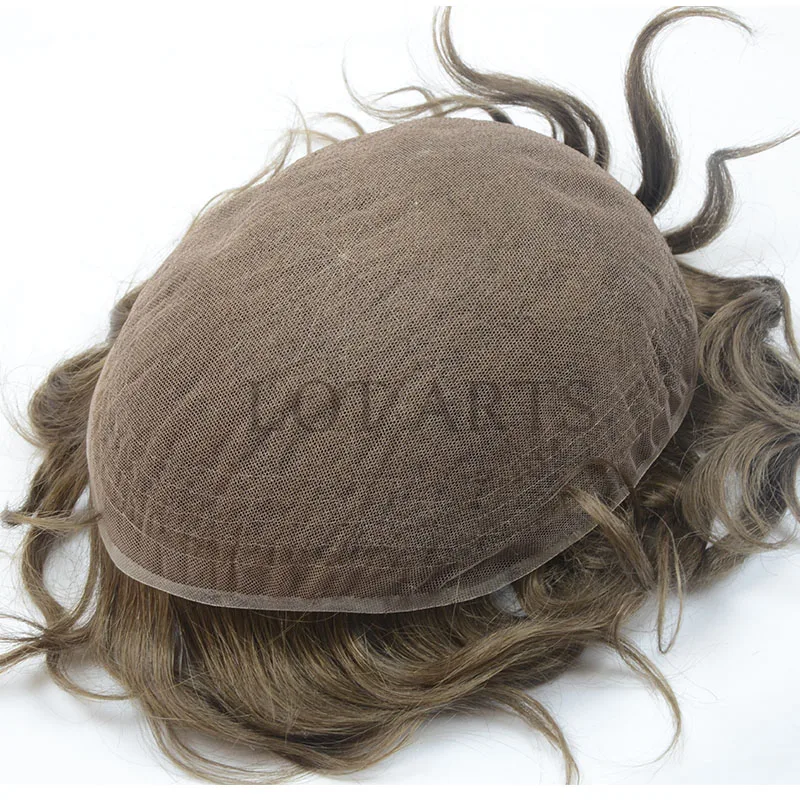 

In stock and custom order available 6 inches free style full lace base natural black bleach knots men toupee