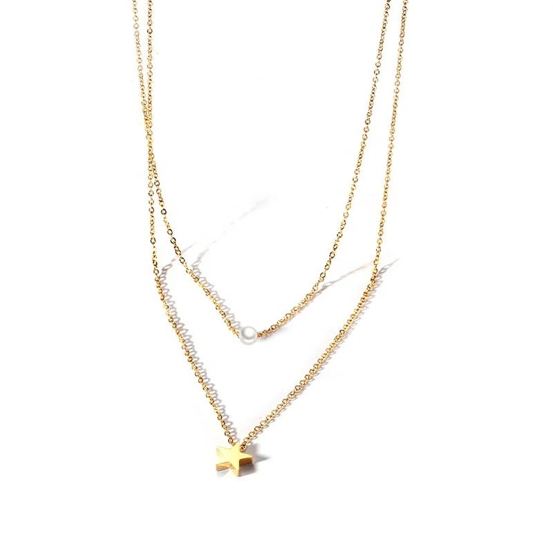 

JY Jewelry Stainless Steel Bohemian Moon Star Crystal Heart Choker Necklace