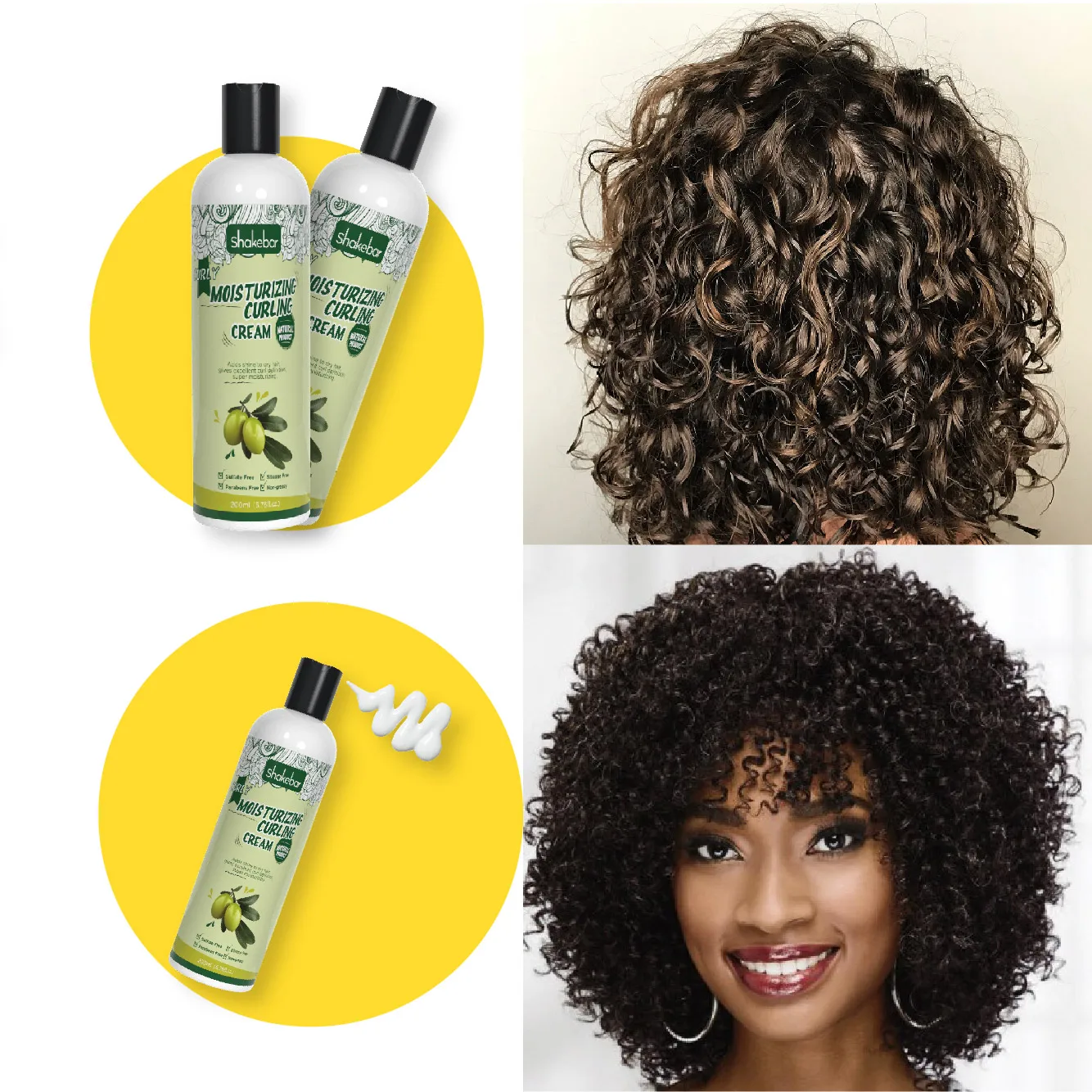 

Wholesale High quality styling products straight best cream curly hair organic Curl Defining Curly Cream for whole sales, As the picture